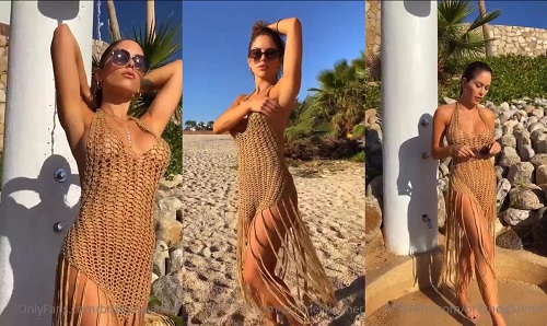 Brittney palmer nude pool teasing video leaked