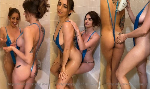 Christina khalil shower